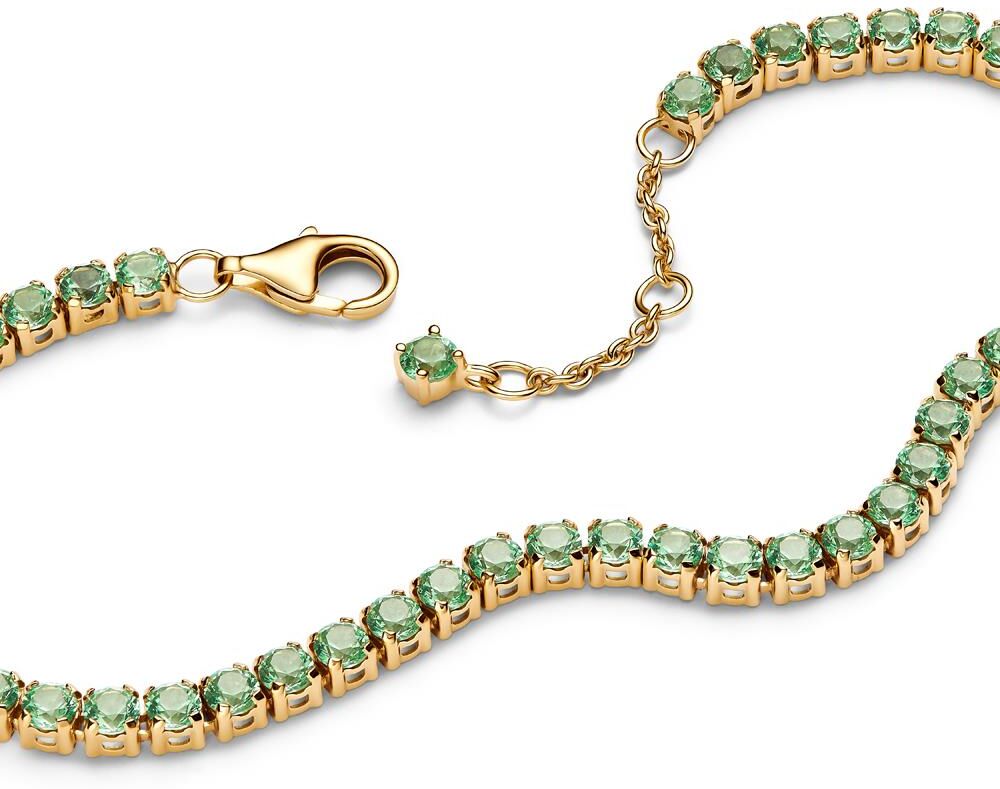 Pandora Damen Tennisarmband Timeless, IP Gold, Schmuckkristalle gold