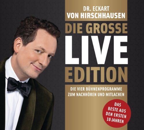 von Hirschhausen, Dr. Eckart - Die große Live-Edition: Die vier Bühnenprogramme zum Nachhören und Mitlachen. - Sprechstunde - Sprechstunde forte - Glücksbringer - Liebesbeweise - Preis vom 13.10.2026 19:28:25 h