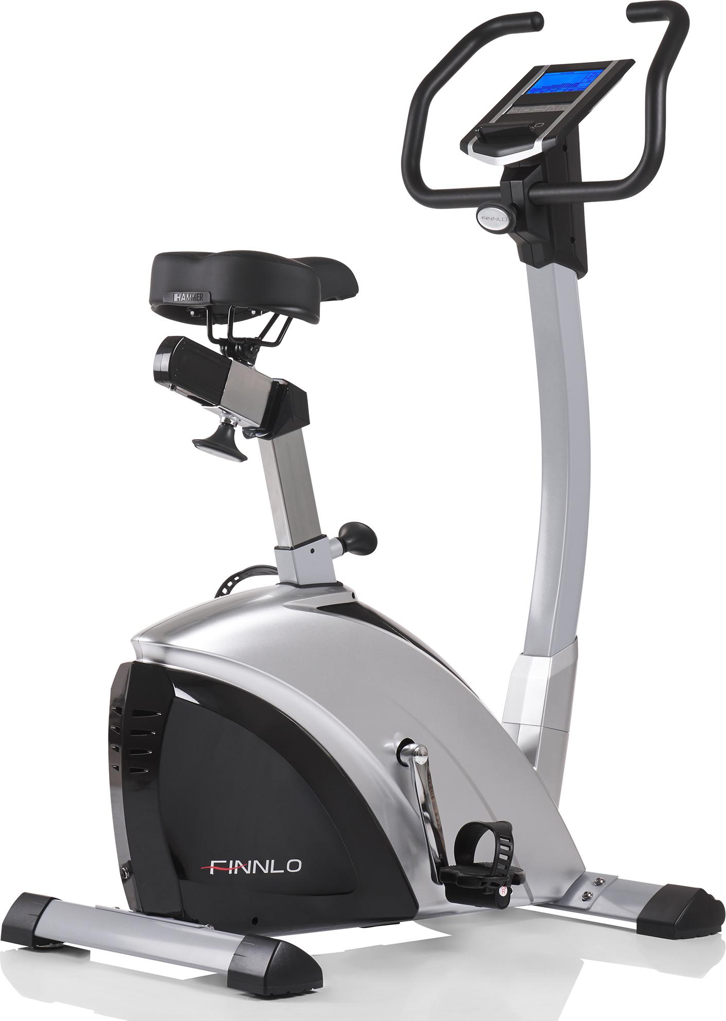 HAMMER Ergometer Exum 25 - Induktionsbremssystem, 8 kg Schwungmasse, Wattgenau, Verstellbarer Sattel, Leiser Heimtrainer