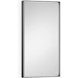Dornbracht Lichtspiegel eckig, Höhe 800mm, mit LED-Beleuchtung, 83150980-33, Farbe: Schwarz Matt