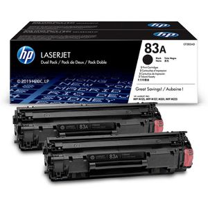 HP 83A schwarz Doppelpack CF283AD Original Toner, 2 Stück