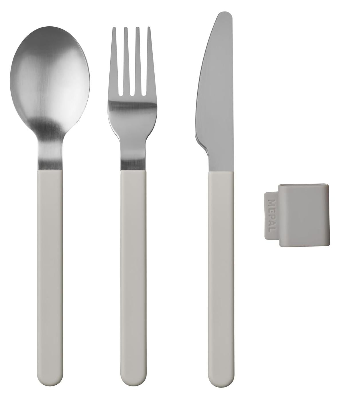 Mepal Silueta Bestekset 3-delig Nordic White B/D/H: 20,2 x 4,3 x 4,0 cm