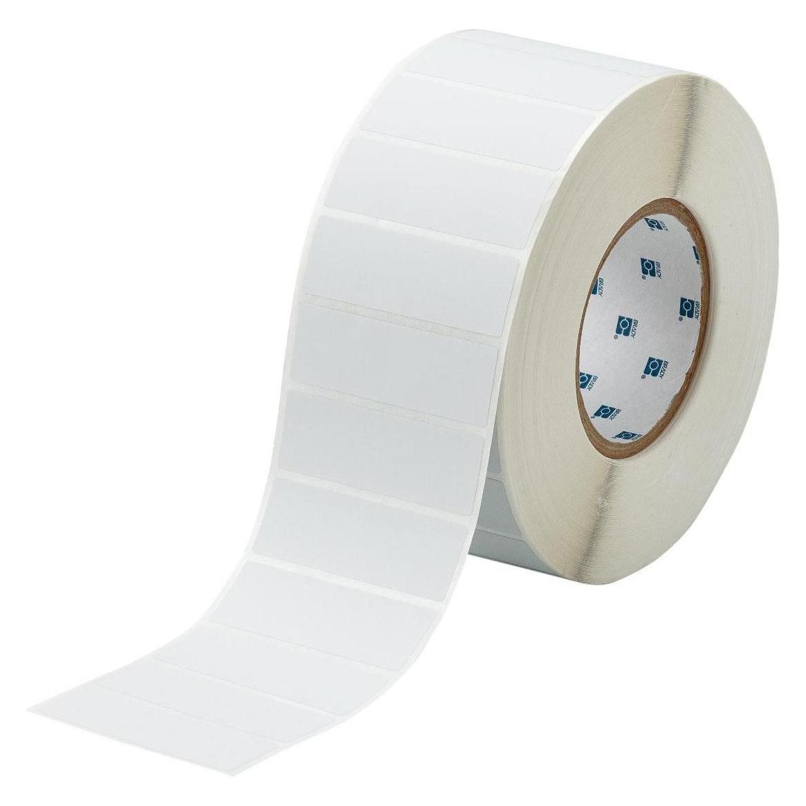 Brady THT-18-438-3, metallisierter Polyester, fälschungssicher, Silber, matt, 76.20 x 25.40 mm, pe (76.20 mm) (THT-18-438-3)