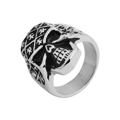 Fingerring AKZENT "Haikal, silberfarbig, langlebig" Gr. 74, silber (silberfarbig), Fingerringe, Herren, 74, Edelstahl, Fingerring