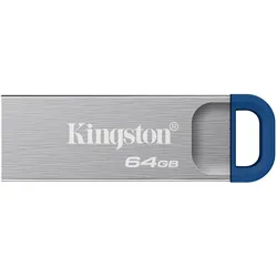 Kingston USB-Stick 64GB DataTraveler Kyson USB 3.2 (64 GB, USB-A), USB Stick, Silber
