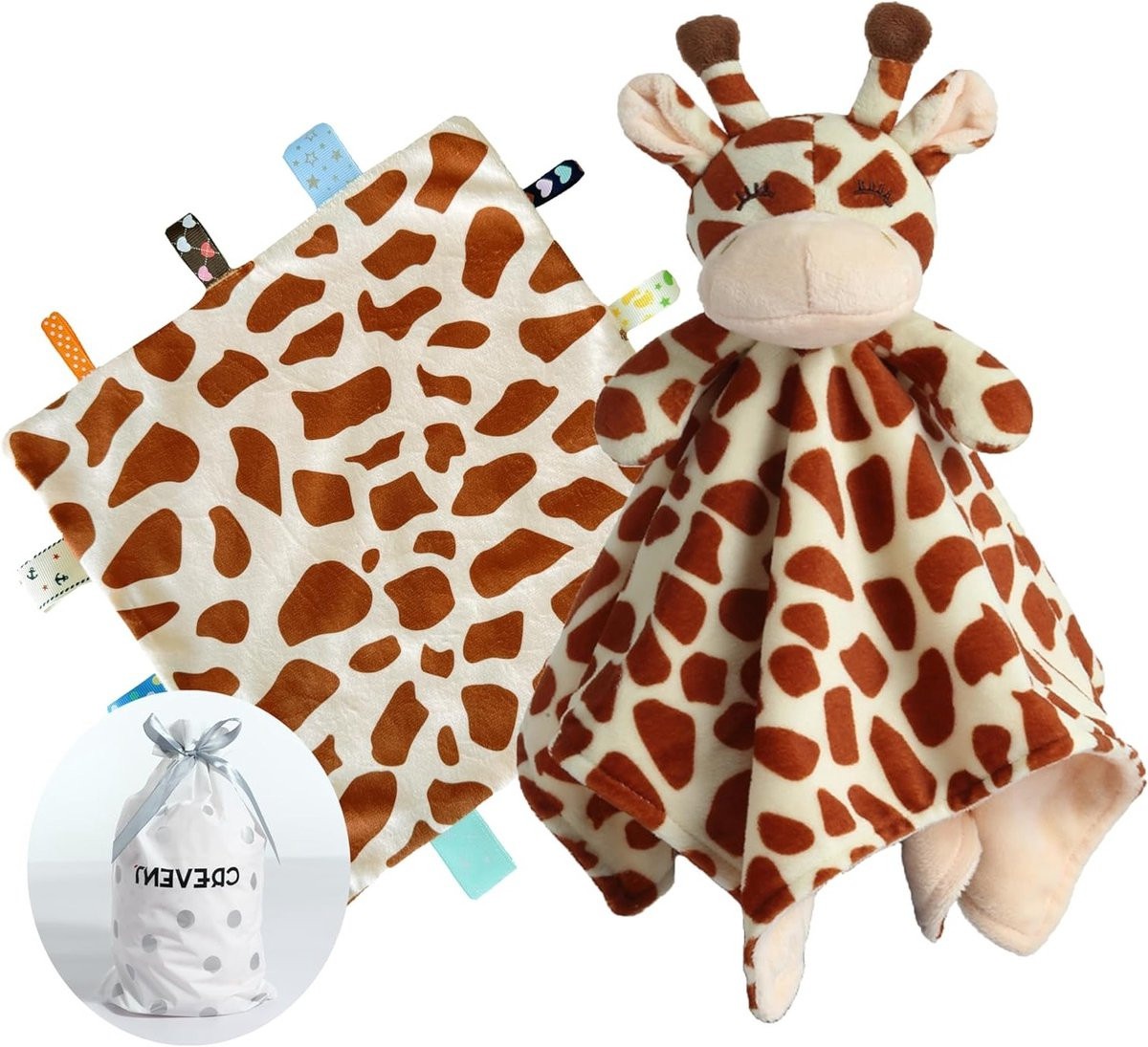 Zachte Pluche Babydeken met Giraffe voor Jongens en Meisjes