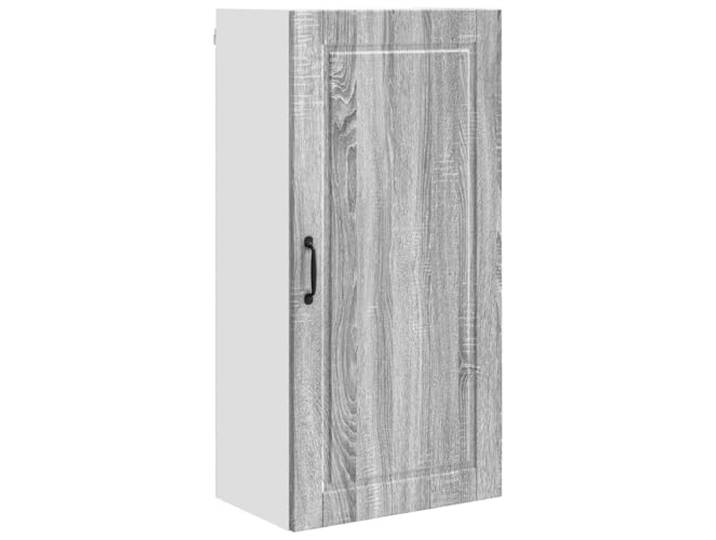Porto Wandschrank, grau, Sonoma, 50 x 31 x 100 cm, aus Verbundholz Küchenschrank, vertikale Aufbewahrung, geräumige Regale, Holz, für den Innenbereich, Sonoma-Grau