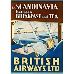 POSTER British Airways A4 Rahmenlos