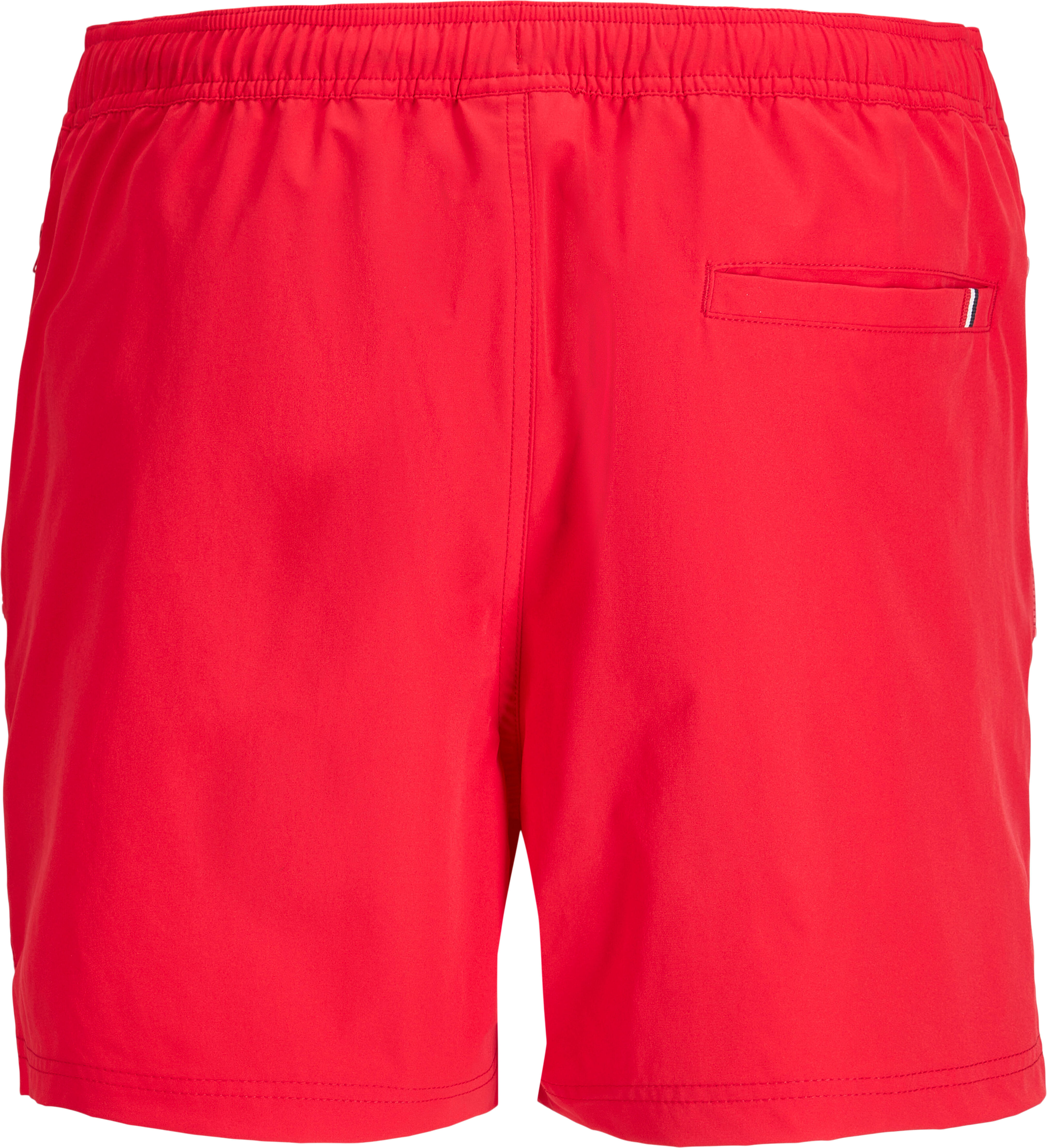 Badeshorts JACK & JONES "JPSTMAUI NEO SWIM SHORTS", Herren, Gr. S, N-Gr, rot (true rot), Polyester, Badehosen Badeshorts true rot S, N-Gr