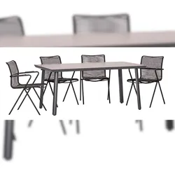 acamp Tischgruppe 4x alpha rope 56213 mit biarritz Tisch 56373