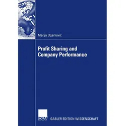 Profit Sharing and Company Performance, Fachbücher von Marija Ugarkovic