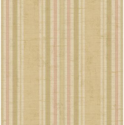 Seabrook Designs Noelle Linen Stripe Unpasted Wallpaper