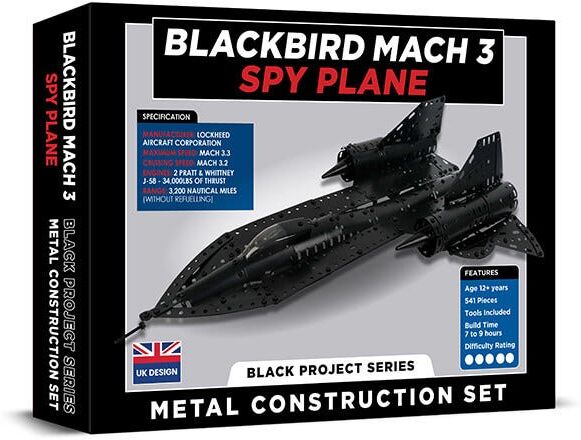Coach House Partners Blackbird Mach 3 Spy Plane Metal Construction Set