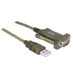 DeLOCK 64073 Serien-Kabel Transparent 2 m USB Typ-A DB-9