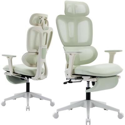toswini Mesh High Back Office Chair with Dynamic Lumbar Support and Footrest