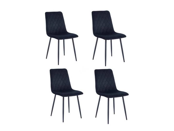 Lina® Esszimmerstuhl Elisia Esszimmerstühle 4er Set – Samt & Metall, Modern & Komfortabel (4er Set), Ergonomisch geformt, modernes Design, Samtbezug