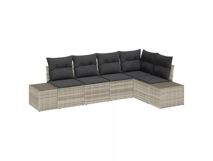 VidaXL - Outdoor-sofa poly-rattan, One Size, Silber