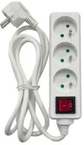 Logitech Tomada Accsup 3 Saídas + Interruptor 1.5m - Branco