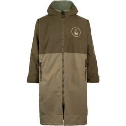 WAVE HAWAII STORM ROBE YUKON ZIP Poncho 2027 green - S/M