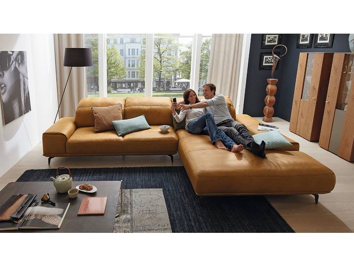 Musterring MR 2490 mit Funktion echt Leder Ecksofa