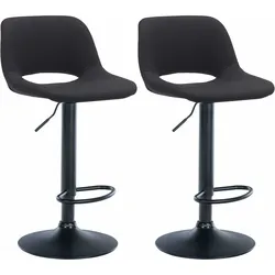 CLP 2er Set Barhocker Camden I Stoff-Bezug