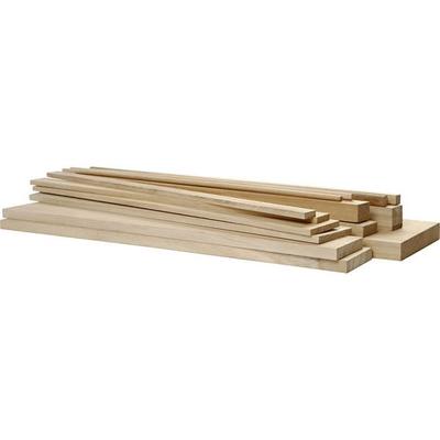 Creativ Company Holzbauteile, L 37 cm, B 1,5-10,5 cm, 194 Stk