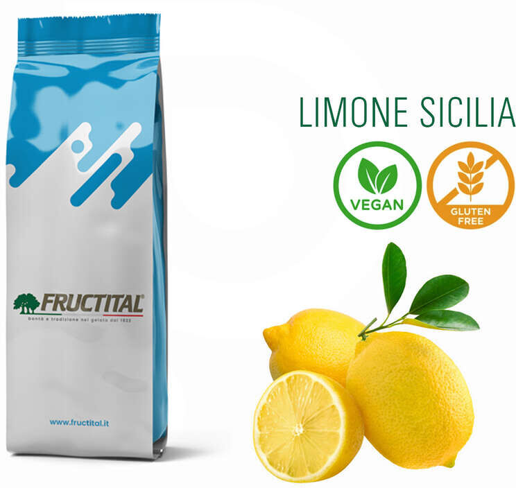 Fructital Base per gelato Limone di Sicilia (1,25 Kg)