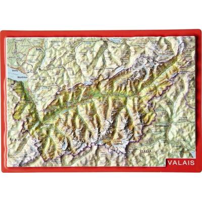 Markgraf, A: Reliefpostkarte Wallis, Taschenbuch von Andre Markgraf,Mario Engelhardt, Georelief Vertriebs GbR