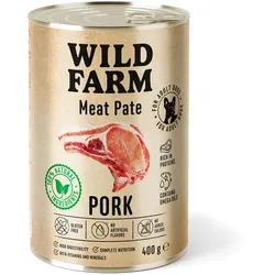 Wild Farm Pate Pork 400g glutenfreies Hundefutter
