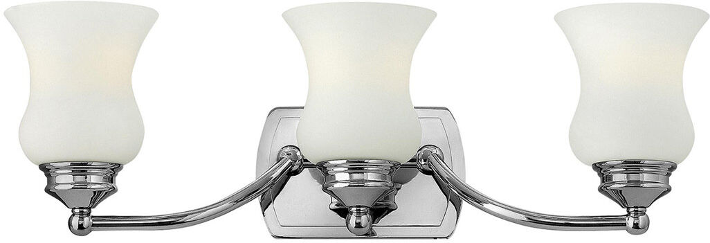 Marlow Home Co. Redmon 3 - Light Vanity Light Polished Chrome 18.4cm H X 58.4cm W