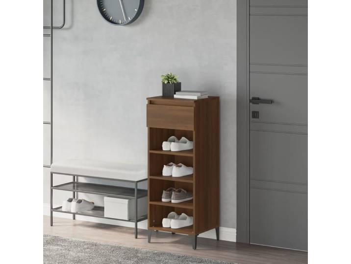 Étagère à chaussures-Meuble à chaussures-Étagère de rangement Chêne marron 40x36x105 cm Bois ingénierie 986598