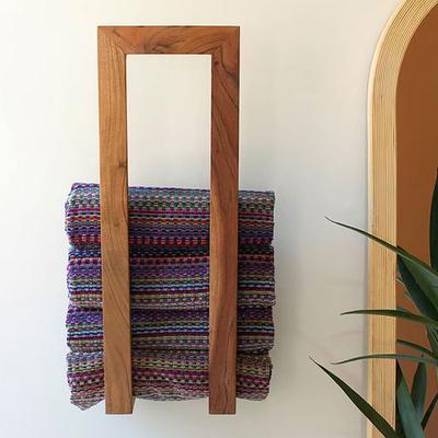 Kalalou Granger Wall Towel Rack Brown , Brown