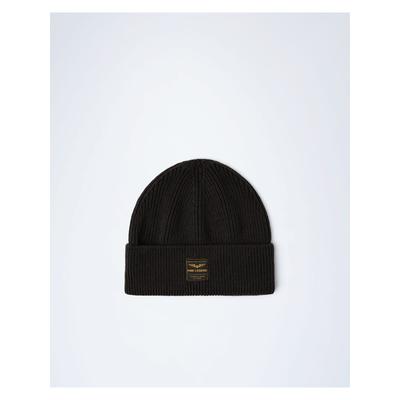 Strickmütze PME LEGEND, Herren, schwarz (obsidian), Strick, Baumwollmischung, Mützen Strickmütze, One Size