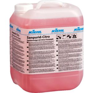 Kiehl Badreiniger J401610, Sanpurid-Citro, Sanitärreiniger, gegen Kalk und Schmutz, 10 Liter