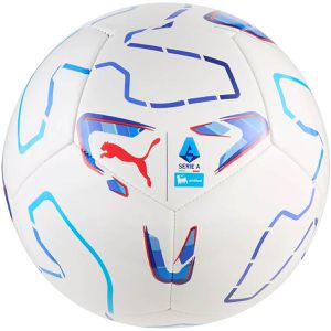 PUMA Fußball Stellar Play Serie A, Größe 5, 430 Gramm, weiß/blau, Freizeitball