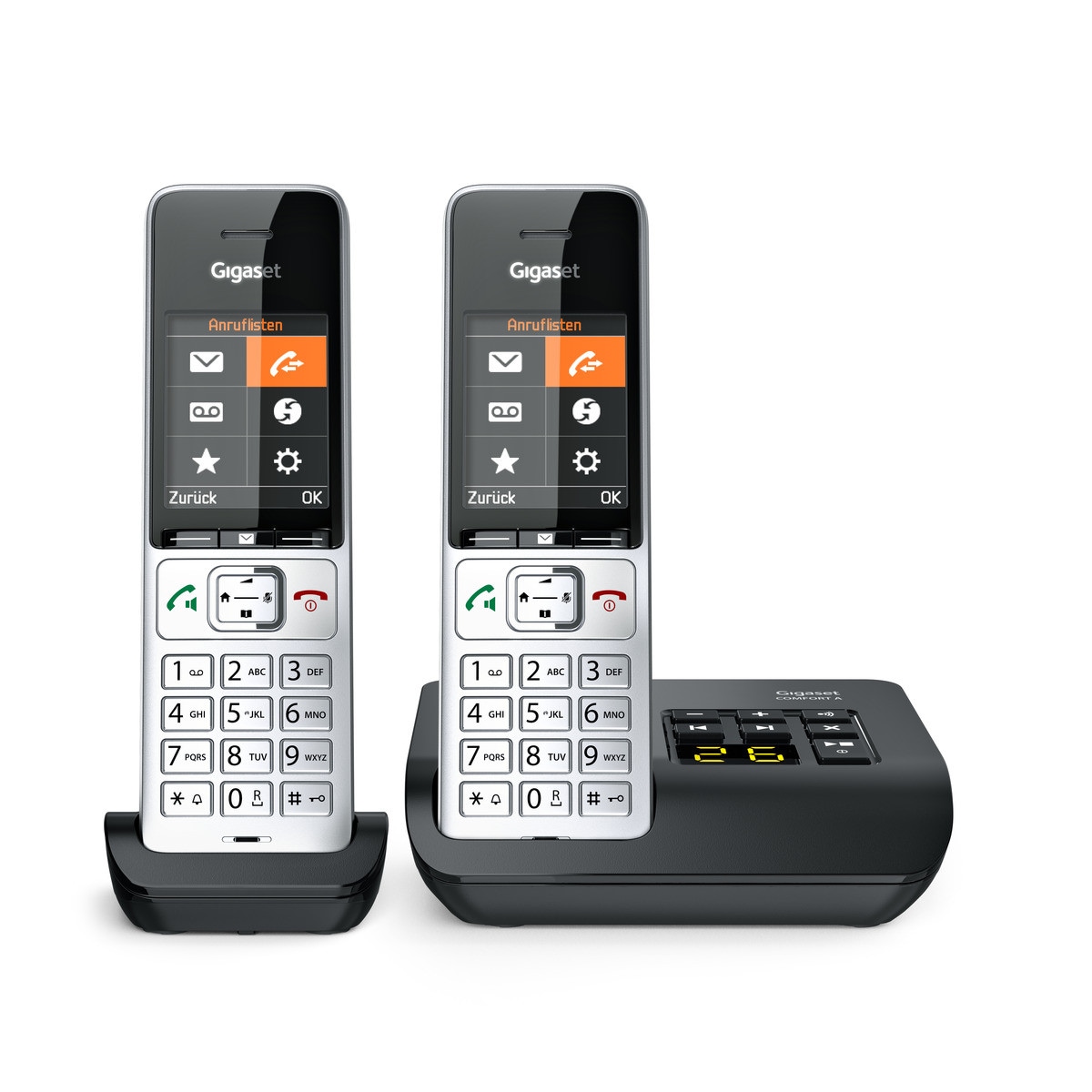 Gigaset Comfort 500A Duo - Schnurlostelefon- Rufnummernanzeige, Anrufbeantworter L36852-H3023-B101