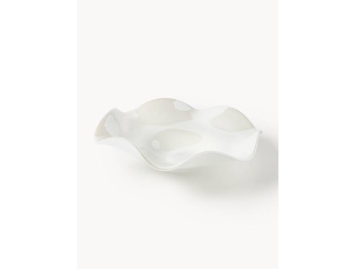 Coupe décorative artisanale en verre Ona, larg. 32 cm