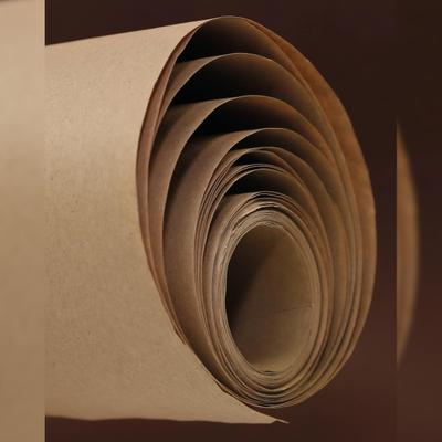 Clairefontaine 8x Recycling-Kraftpapier braun 70g, Rolle 25x1m - Kartonbraun 495071C