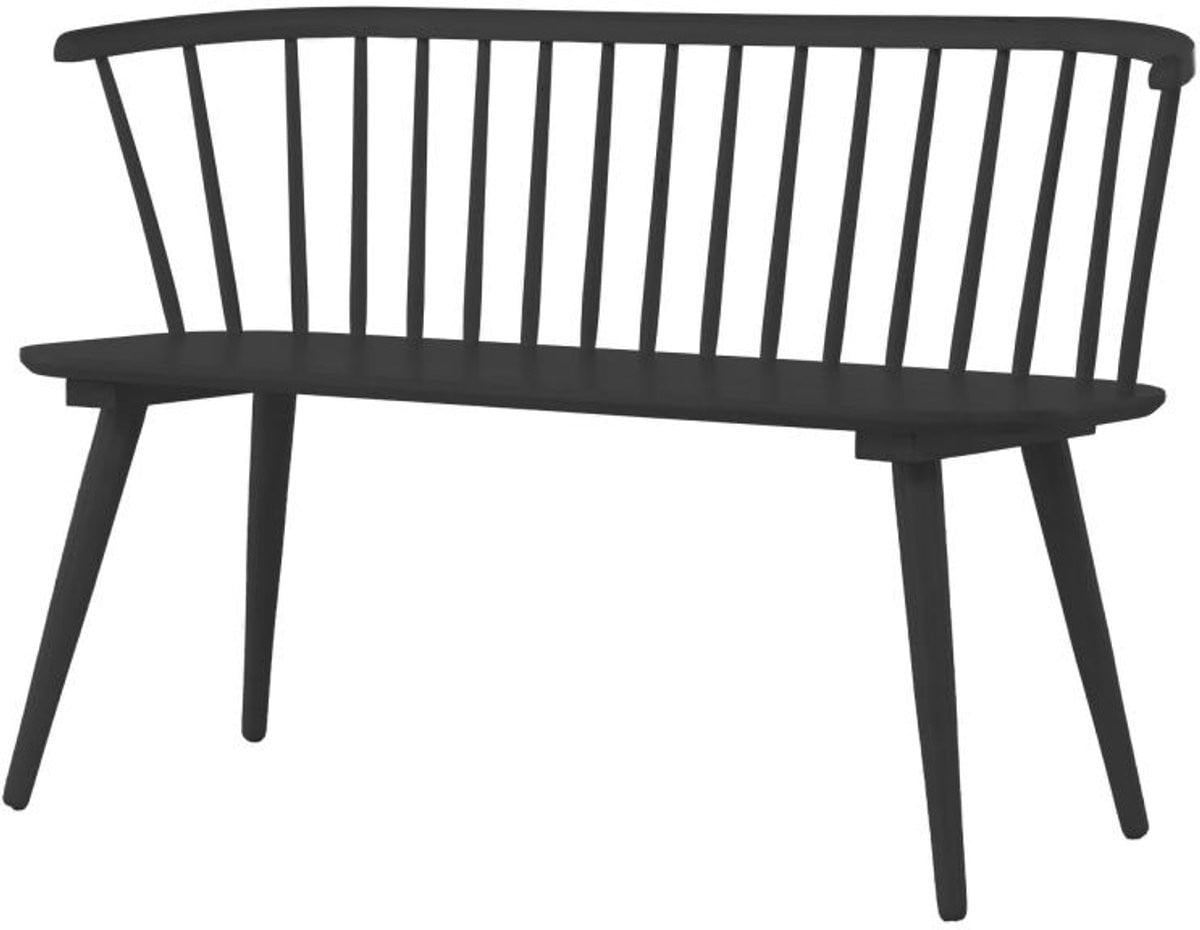 Svea Rahimi eetkamerbank - zwart - 120 cm