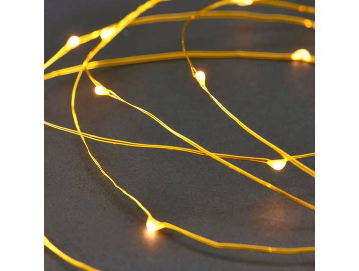 Chaîne Lumineuse 10m Laiton 80 Lampes - House Doctor - Salon / séjour - Plastique