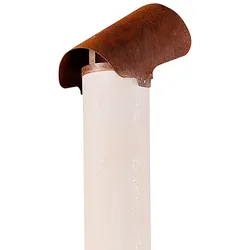 Schornsteinabdeckung für Outdoorofen Weltevree Cortenstahl orange, Designer VanHoffOntwerpen, 16x33x19 cm