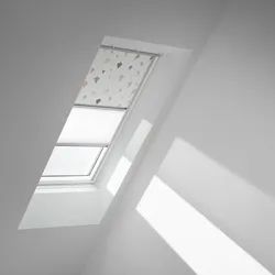 VELUX Verdunkelungs-Rollo Duo DFD F04 4667SWL Kids Drachen, Schiene weiß