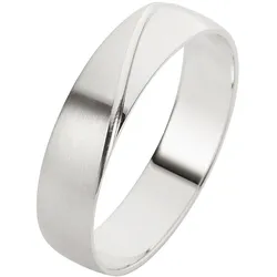 Trauring FIRETTI "Schmuck Geschenk Gold Hochzeit Ehering Trauring "LIEBE" Gr. 18, weiß (weißgoldfarben), Fingerringe, Damen, 18, ohne Brillant, Weißgold 375, 5mm, Trauring, Made in Germany, wahlweise mit oder ohne Brillant
