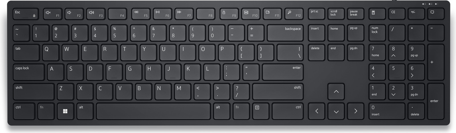 Dell KB500 Draadloos Toetsenbord 2,4 GHz QWERTY US International Zwart