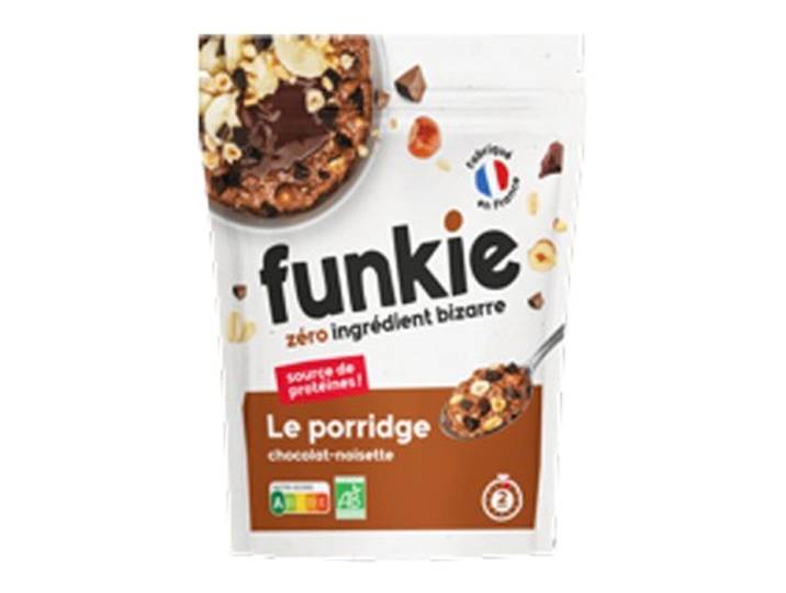 FUNKIE Porridge biologique chocolat-noisette - 280 g