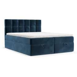 BOXBETT Savio 180/200 cm Dunkelblau im Kronos Stoff