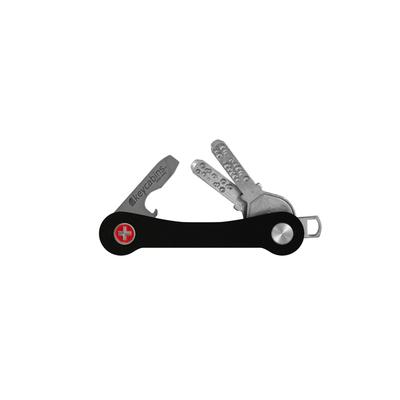 Schlüsselanhänger KEYCABINS "Aluminium", Damen, schwarz, Aluminium, Basic, Schlüsselanhänger Schlüsselanhänger, SWISS made