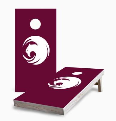 Skip's Garage Phoenix City Flag Corn Hole Board Set with Hole Lights