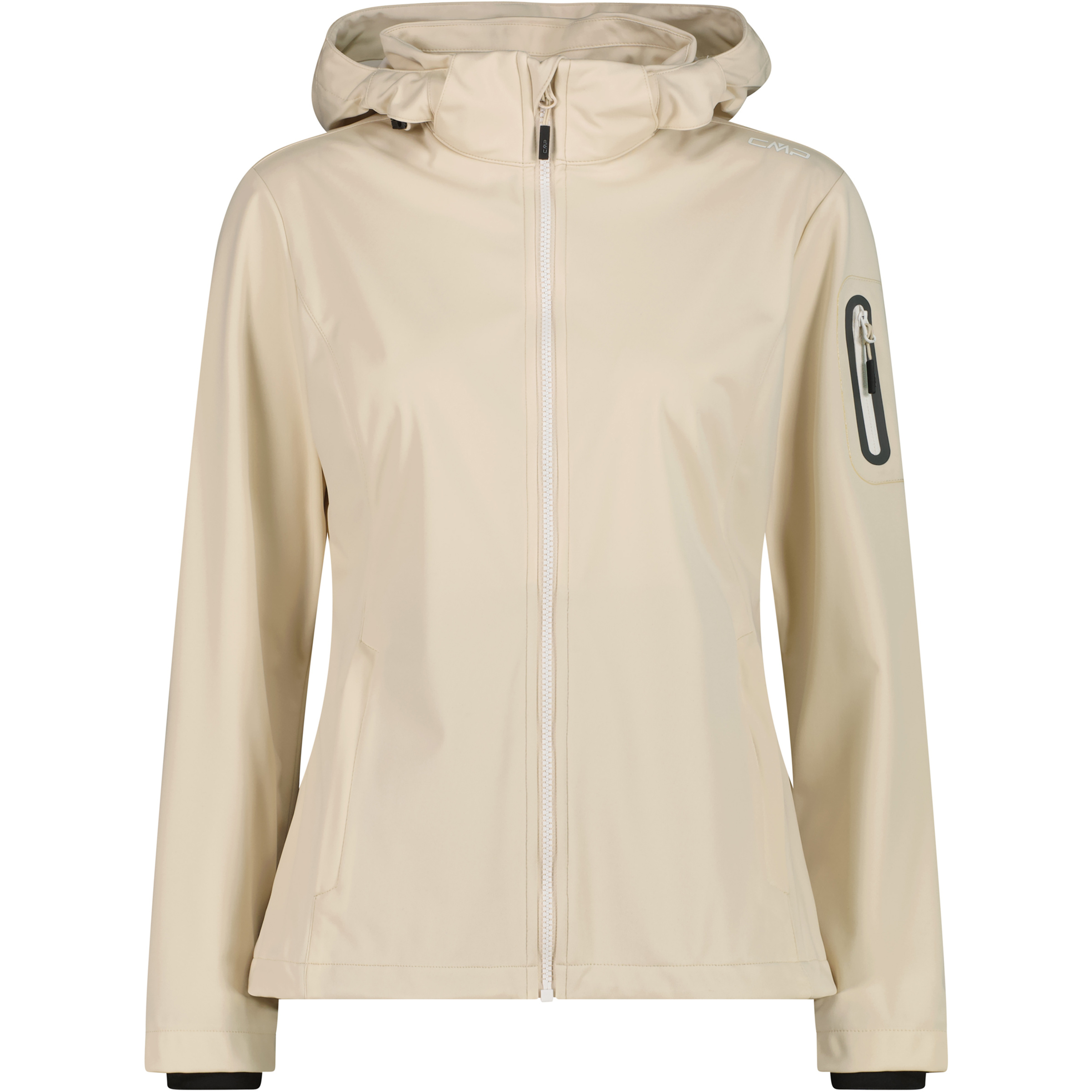 CMP Light Softshell Damen Softshelljacke beige Größe XS Trekking Wasserabweisend Wasserabweisend