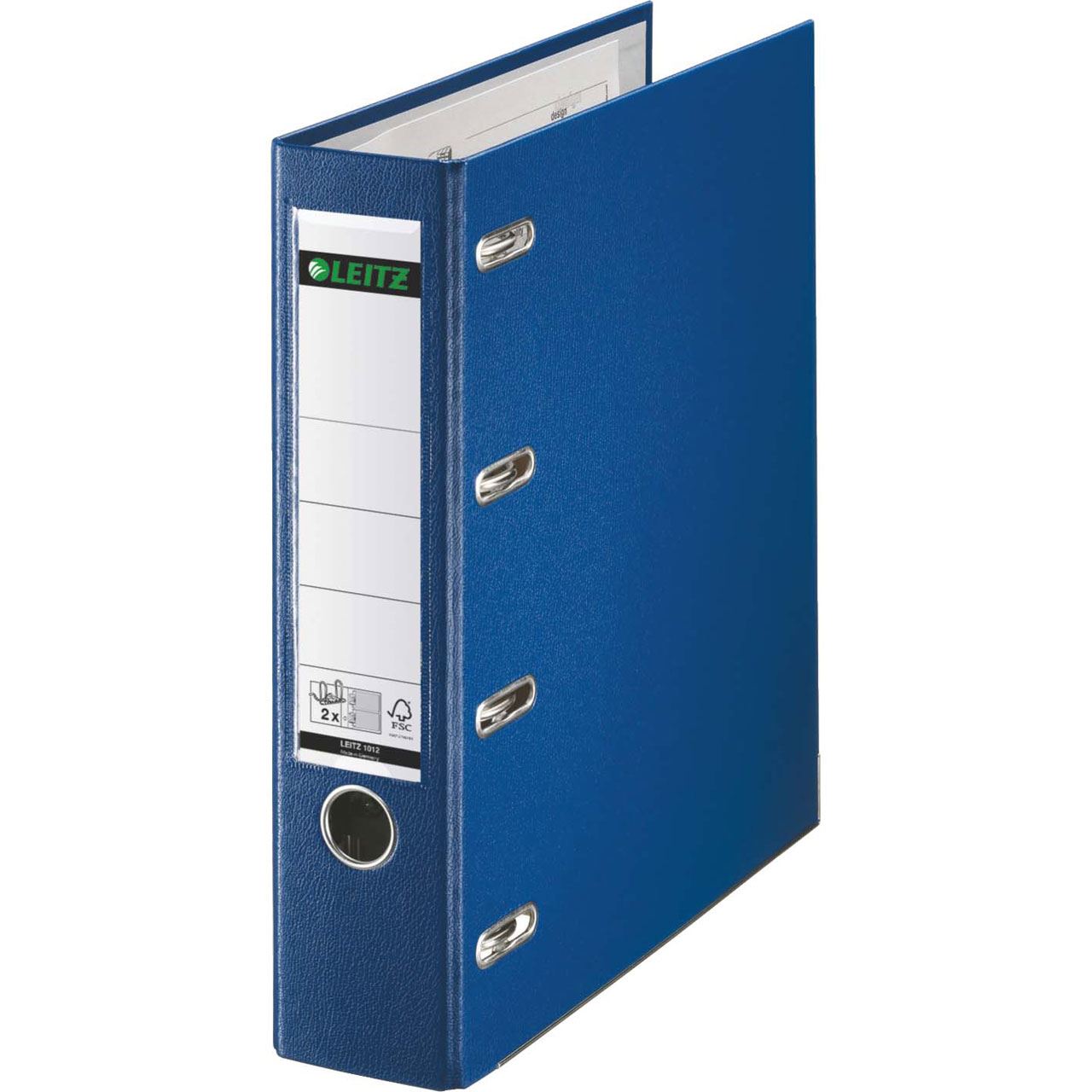 Leitz Plastik-Doppelordner für 2 x A5 quer, 75 mm, blau